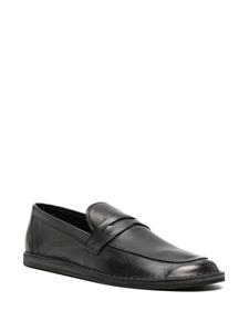 The Row Cary leather loafers - Zwart