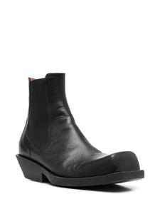Marni black leather chelsea boots - Zwart
