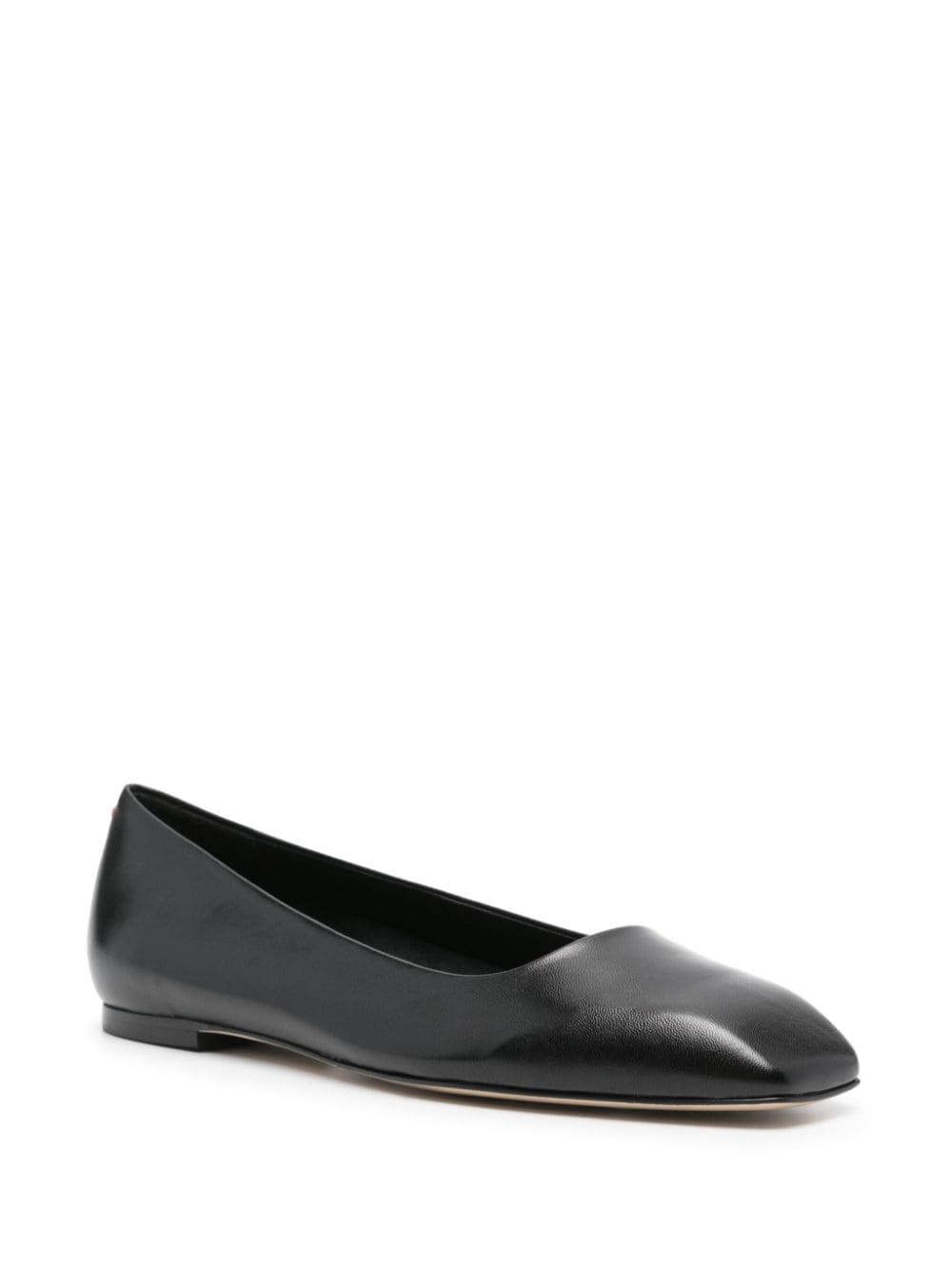 Aeyde Ida leather ballerina shoes - Zwart