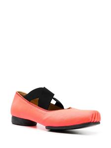 Uma Wang square-toe leather ballerina shoes - Roze