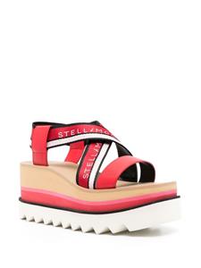Stella McCartney Sneak-Elyse sandalen met plateauzool - Rood