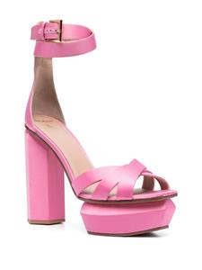 Balmain Ava satijnen sandalen - Roze