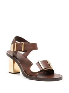Chloé Rebecca 75mm leather sandals - Bruin