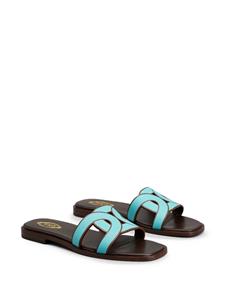 Tod's Sandalen met logoband - Blauw