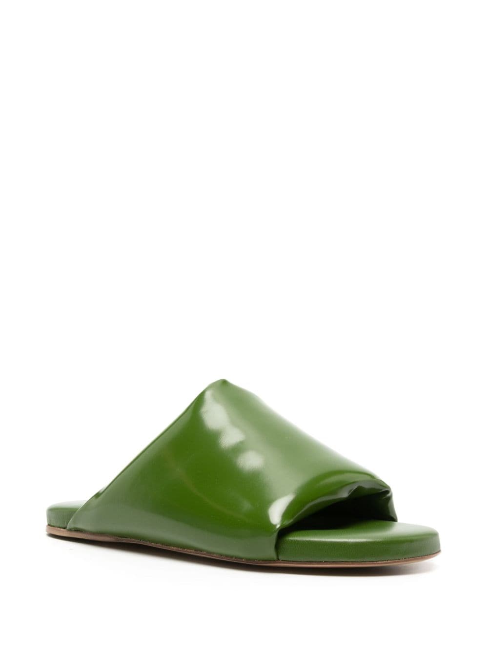 Bottega Veneta Cushion padded slides - Groen