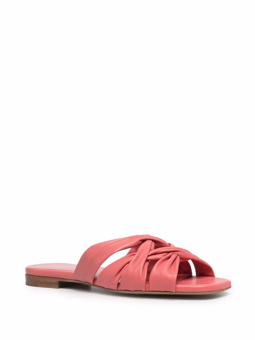 Emporio Armani Leren slippers - Roze