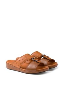 Prada leather band sandals - Bruin