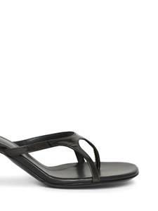 Christopher Esber Alocasia 60mm kitten-heel leather sandals - Zwart