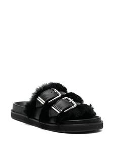 Senso Zali double-buckle leather sandals - Grijs