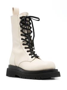 Bottega Veneta Lug leather boots - Beige