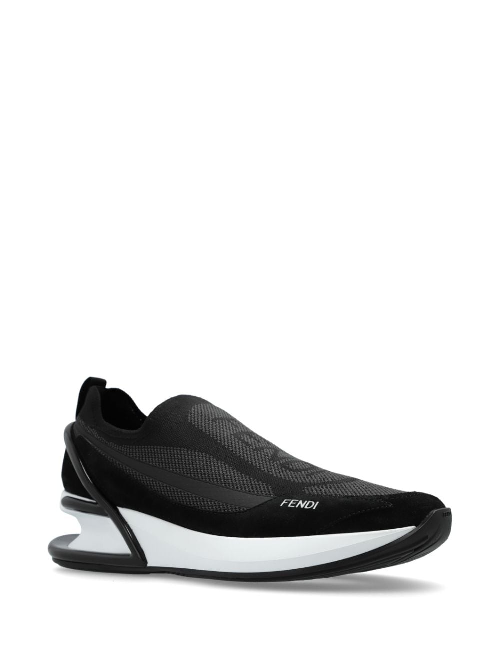 FENDI First 1 panelled sneakers - Zwart