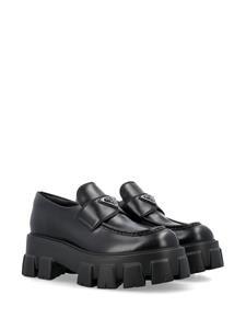 Prada Monolith leather loafers - Zwart