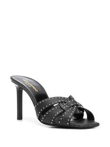 Saint Laurent Muiltjes met studs - Zwart