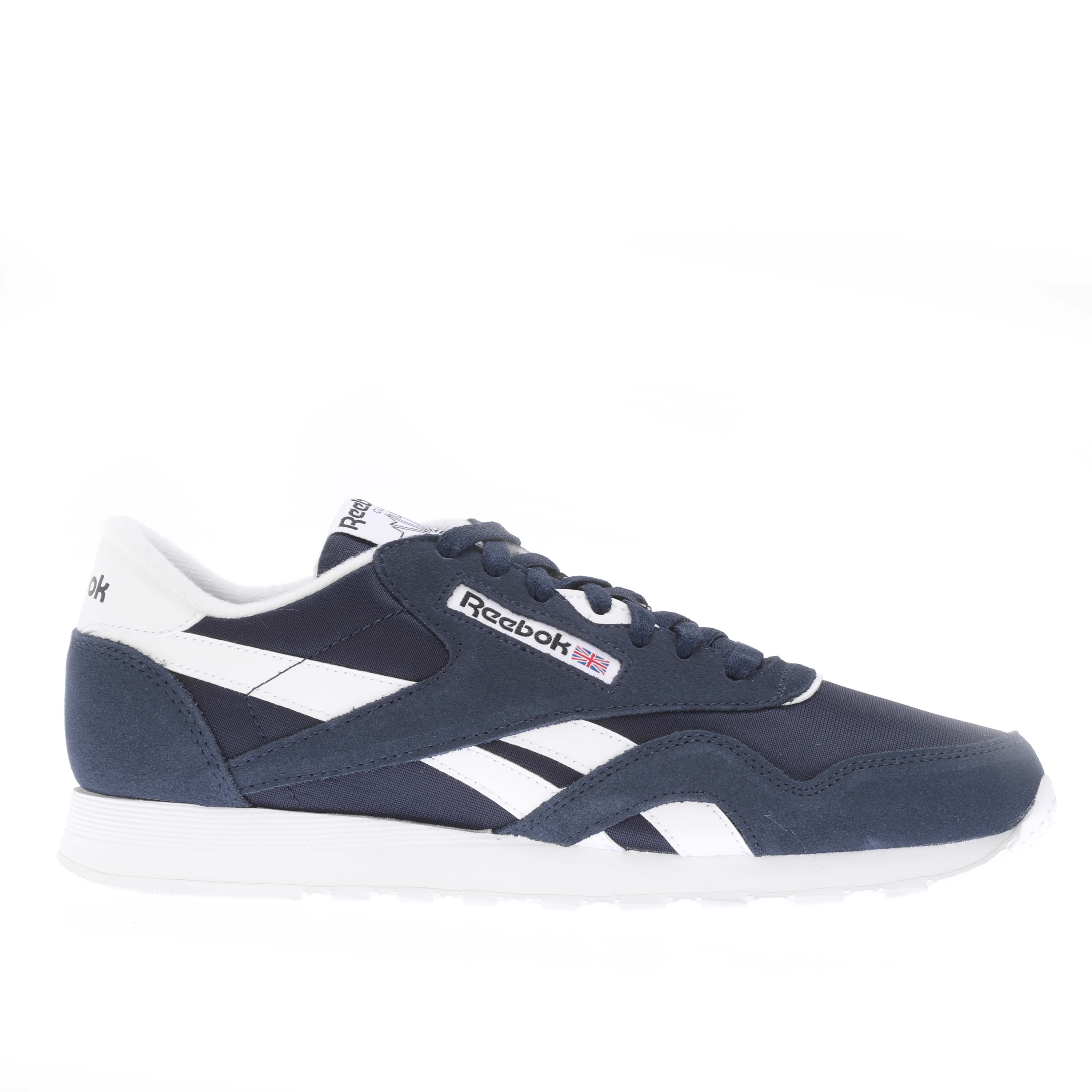 Heren Reebok Classics Classic Nylon in Navy-Wit