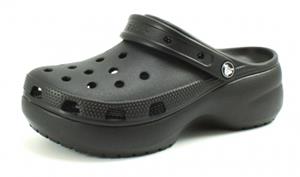 Stoute-schoenen.nl Crocs Classic platform glitter Zwart CRO17