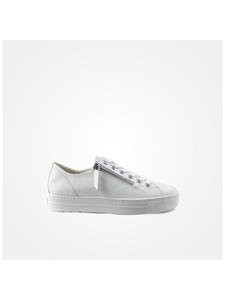 Paul Green super soft witte sneaker met rits