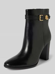 Lauren Ralph Lauren Leren boots met labelapplicatie, model 'BAILEY'