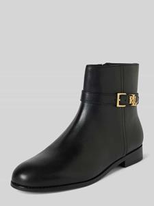Lauren Ralph Lauren Leren boots met labelapplicatie, model 'BROOKE'