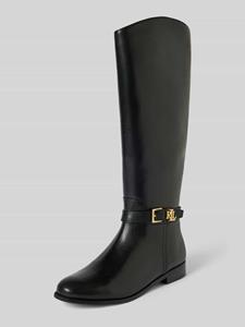 Lauren Ralph Lauren Leren boots met labelapplicatie, model 'BROOKE'
