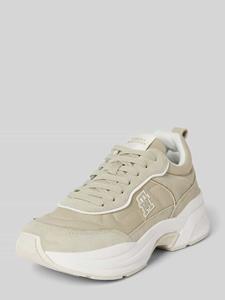 Tommy Hilfiger Leren sneakers met plateauzool, model 'CHUNKY RUNNER VENTILE'