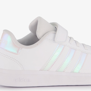 Adidas Grand Court 2.0 kinder sneakers wit zilver