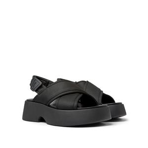 CAMPER Leren sandalen met plateauzool Tasha