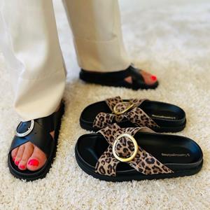 COPENHAGEN SHOES DREAMING OF SUMMER LEP. - Leopard |   |  Slippers |  Dames