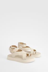 Boohoo Dikke Sandalen, Ecru