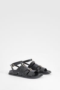 Boohoo Sandalen Met Bandjes, Black