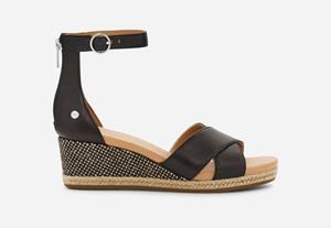 Ugg Eugenia Sandalen in Black  Leder