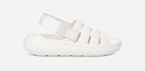 Ugg Sport Yeah Slide voor Dames in Bright White, 