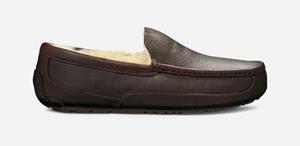 Ugg Ascot Pantoffels voor Heren in Brown  Leder