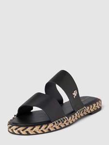 Tommy Hilfiger Sandalen van leer met labelapplicatie