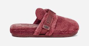 Ugg Fluff It Slide voor Heren in Red Wine  Textiel