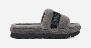 Ugg Fluff Up-slipper voor Heren in Black  Textiel