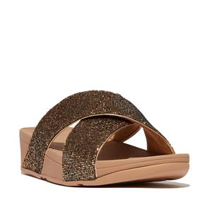 FitFlop Lulu cross slide glitterball