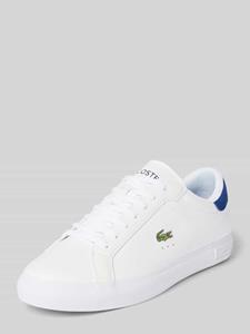 Lacoste Leren sneakers met logostitching, model 'POWERCOURT'