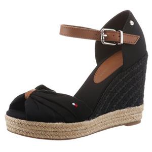 Tommy Hilfiger Highheel sandaaltjes BASIC OPENED TOE HIGH WEDGE