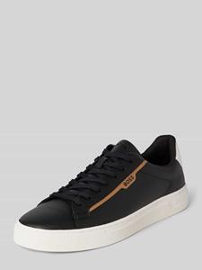 Boss Leren sneakers met labeldetails, model 'Rhys_Tenn'