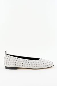 Odare ballerina's Alba met grote studs wit