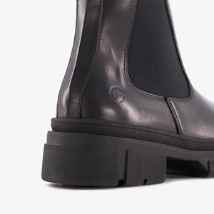 Tamaris leren dames chelsea boots laag