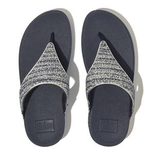 FitFlop Lulu shimmerweave toe-post sandals