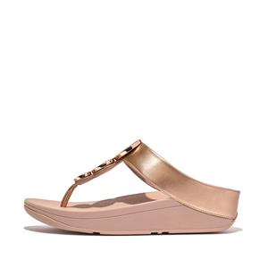 FitFlop Halo bead-circle metallic toe-post sandals