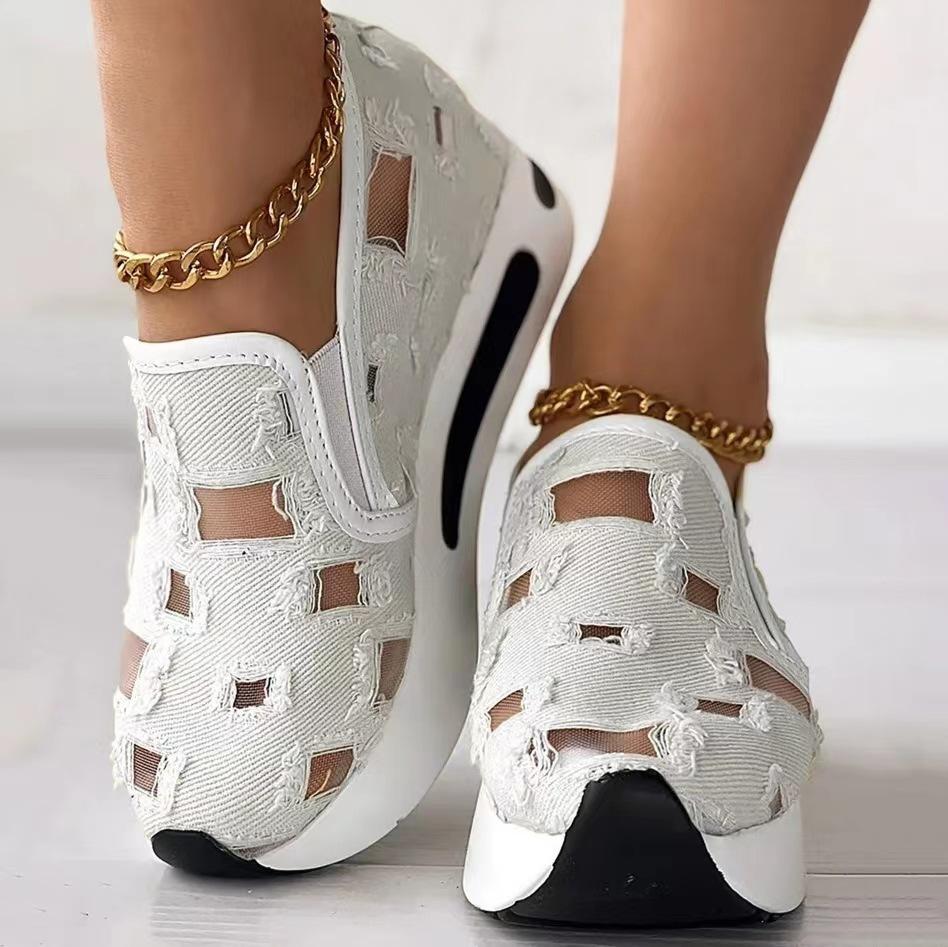KUALOOL SHOES Lente/zomer Reathable Comfortabele platte modieuze schoenen voor dames