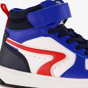 Blue Box hoge jongens sneakers blauw rood