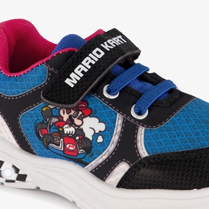 Super Mario Bros Mario Kart jongens sneakers met lichtjes blauw