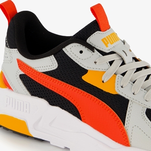 Puma Trinity Lite kinder sneakers grijs rood