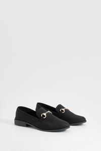 Boohoo Loafers Met T-Bar, Black