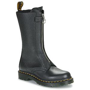 Dr. Martens Laarzen  1B99 Front Zip Black Wanama Black Milled Nappa