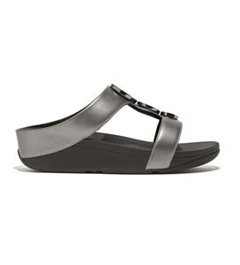 FitFlop Halo bead circle metallic tbar